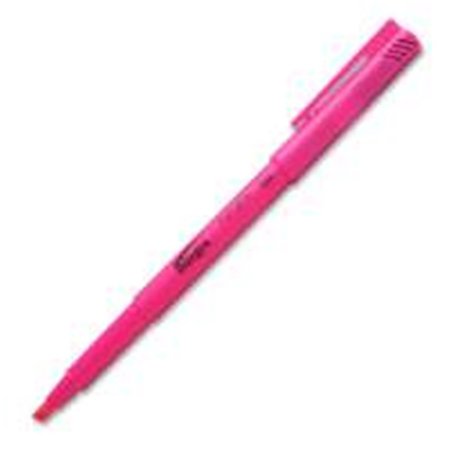 INTEGRAL DDI 967814 Integra Highlighters - 12 Count  Fluorescent Pink  Pen-style  Chisel Tip Case of 96 YYSP-ITA36183